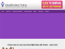 Tablet Screenshot of idealbodiesonline.com